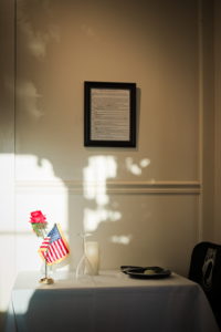 Table for forgotten soldier