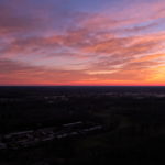 Drone sunset Parma, Ohio