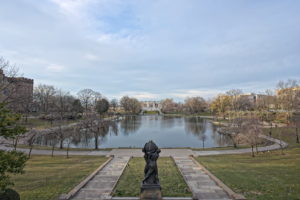Statue of Day and Night at Wade Lagoon