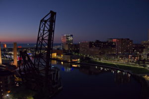 Flats in Cleveland Ohio Drone Photo