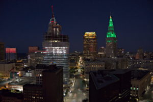 New construction in Cleveland drone photo